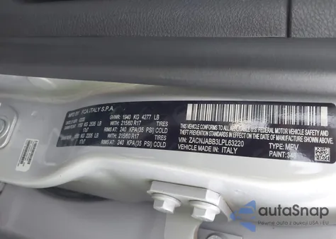 2020 Jeep Renegade Latitude Fwd из США, поврежденный, VIN ZACNJABB3LPL63220